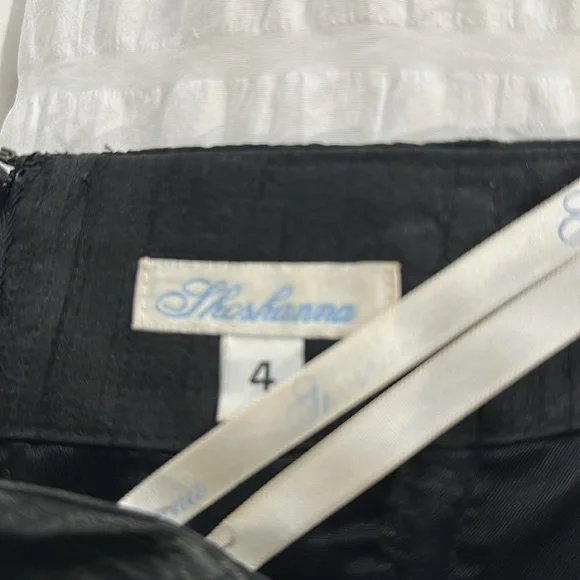 SHOSHANNA 100%SILK BLACK HALTER DRESS SIZE 4 - Picture 7 of 11